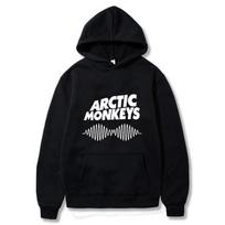 Rock Arctic Monkeys printed hoodie women's jacket rap fleece unisex clothing men's sports fashion pullover top S gray