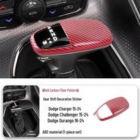 Dodge Durango Challenger Gear Shift Knob Cover - Piano Black Protector for Interior Modification gray