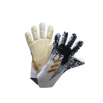 Jaunimo ir suaugusiųjų vartininko pirštinės su pirštų apsauga ir ilgaamžiškumu treniruotėms Size 7 [Kids] balta/juoda