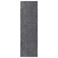 vidaXL Kilimas Antracito 100 x 300 cm 100% poliesteris 3 mm Plaunamas