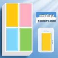 Waterproof Oil-Proof Self-Adhesive Color Label Stickers for Handwriting pink