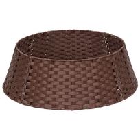 vidaXL Kalėdų Medžio Apykaklė Apvali Tamsiai rudas Skersmuo 90 x 28 cm