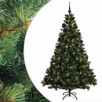 vidaXL Dirbtinė Kalėdų eglutė su burbulais 210 cm 300 LED Šilta balta