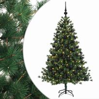 vidaXL Dirbtinė kalėdinė eglutė su rutuliuku 180 cm 300 LED