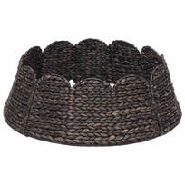 vidaXL Kalėdų Medžio Apykaklė Apvali Juoda Skersmuo 90 x 28 cm