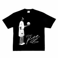 Kobe Looked Up At The American Heavy Cotton Digital Direct Spray To Do Old Street Hip-hop Basketball Long Short Sleeve TT Shirt XXXXXL įvairiaspalvis
