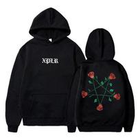 XPLR Sam And Colby Pentagramos Rožių Hoodis 2XL juoda