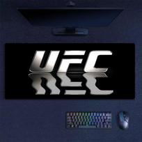 UFC Pelės Kilimėlis, Didelis Žaidimų Stalo Kilimėlis, Neslystantis XXL Pelės Kilimėlis Nešiojamam Kompiuteriui ir Planšetiniam Kompiuteriui, Mini Kompiuterio Žaidimų Kilimėlis su Apdirbtais Kraštais 40cmx90cm(15.7x35.4inch)