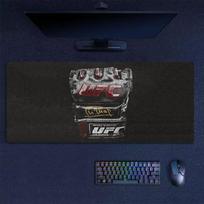 UFC Pelės Kilimėlis, Didelis Žaidimų Stalo Kilimėlis, Neslystantis XXL Pelės Kilimėlis Nešiojamam Kompiuteriui ir Planšetiniam Kompiuteriui, Mini Kompiuterio Žaidimų Kilimėlis su Apdirbtais Kraštais 50cmx100cm(19.6x39.4inch)