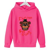 Children's Clothing HOT Games Five Nights At Freddy's 2 Hoodie Kids Clothes Girls Boys Clothes Fashion Outdoor Pattern  Pullover Kids Sweater 140 red