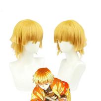 Anime Uzui Tengen Kochou Kanae Kamado Nezuko Kanroji Mitsuri Rui Hashibira Inosuke Sabito Cosplay Wig Only Size yellow