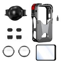 Flymile X6 Metal Cage for Insta360 X6 Camera Accessories Aluminum Alloy Protective Case Heat Dissipation Frame Cage X6 Metal Cage