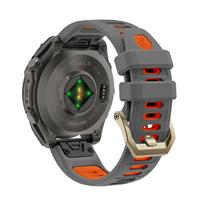 22mm 26mm Quick Fit Strap for Garmin Fenix 9 8 7 Pro 51mm 6X 5 Venu 3 Tactix Silicone Breathable Bracelet Correa Fenix 7X Band Fenix 9 pro 47mm black