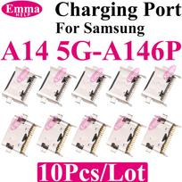 10pcs Charging Port Dock Plug For Samsung A06 A07 A05 A04 A13 A14 A15 A17 A25 A31 A50s A51 A16 USB Charger Connector Socket pink