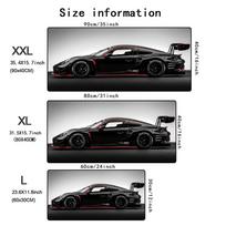 Large Blue Sports Car Design Gaming Mouse Pad Anti-Slip Rubber Base Extended Desk Mat for Gamer Office Use Computer Accessories 700x400x2mm
