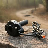 Electric Bike Throttle with 3-Pin Connector Plug-and-Play Control Responsive black