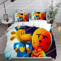 Cartoon Dog Man Duvet Cover Pillowcase Bedding Set Adult Boy Girl Bedroom Decoration Children Gift Single Double Large Size EU Single 135x200cm
