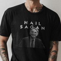 Carl Sagan  Hail Sagan  Funny NASA Science and Cosmos Pale Blue Dot Unisex classic tee 150 black