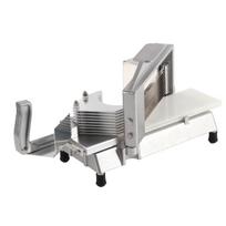 Vegetable Cutter Stainless Steel High Efficiency Manual Slice Cutter for Fruit Tomato Potato Slice Thickness 6.3mm gray