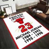 Chicago Bulls 23 Michael Jordan Rug Design Non-slip rug suitable for living room and bedroom sofas. 90x130cm(35x51in)