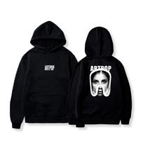 Lady Gaga Printed Hoodie Women Men Streetwear Hip Hop Rapper Graphic Sweatshirt Oversized Y2k Autumn Winter Pullover Tracksuit Female Male Clothing XXXL juoda