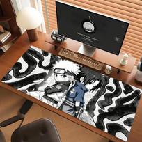 Naruto Mouse Pad Anti Selip Desk Mat Large Mousepad Komputer Long Mouse Pad 800x300x2mm white