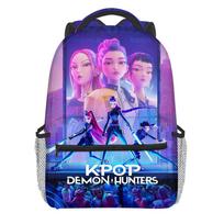 K-Pop Demon Hunters Student Backpack School Bag Hiking Travel Daypack for Men Women Fashion Bookbag Shoulder Bags 42cm*31cm*15cm purple