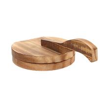 Wooden Dumpling Wrapper Presser Pastry Tool Chapati Presser Durable Dough Presser  Household B