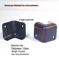 90° Audio Speaker Corner Protector - Plastic & Metal Anti-Collision DIY Accessory for Furniture & Bags