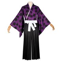 Anime demon killer Kokushibo role-playing costume and kimono uniform Halloween M blue