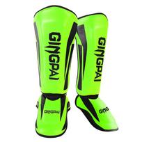 Kickboxing Boxing Shin Guard Pads Muay Thai Martial Arts Sanda Wushu Leg Protector Taekwondo Ankle Guards 3 DY Green M