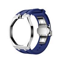 2026 NAUJAS Swatch x AP Royal POP Integruotas Rinkinys Nerūdijančio Plieno Silikoninis Laikrodžio Dirželis Keitiklis Laikrodžiui Modifikavimo Rinkinys gray