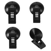 4/2pcs Suction Cup Bracket Car Window Mount Suction Sucker Clips Hook Black Suction Cap Clip Fixer Plastic Sucker Removable Holder for Curtain 4pcs juoda