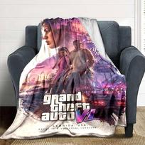 Grand Theft Auto Customize Text Blanket Lightweight Personalized Blanket Comfortable Suitable for Office Livingroom Nap Sofa Four Seasons Universal 80cmx120cm
