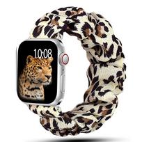 Scrunchie Strap for Apple watch 10 band 44mm 40mm 45mm 41mm 46mm 49mm Elastic Nylon bracelet iwatch series 3 4 5 6 7 8 9 ultra 2 38 40 41mm S10-42mm&S   (119mm-160mm) gray