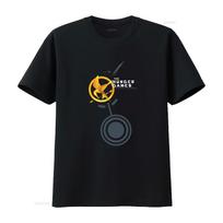 Hunger Games  Movie Promo T Shirt Black Womens Small vintage Washed Unisex Top For Everyday Wear homme Comfortable 4XL black