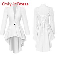 Renaissance Lady Steampunk Victorian Tailcoat Gothic Costume For Stage Performers L balta