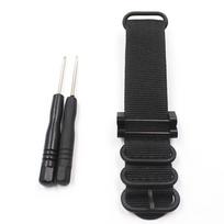 Watch Band Nylon 24mm Replacement for Suunto Core Essential Textile Weave Strap Canvas Kit Adapter Loctite Screw Tools juoda