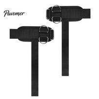 Professional Weight Lifting Straps 2Pcs with D Rings Heavy Duty Cable Machines Attachments Thick Wrist Men Women Gym Workout Pull-up Deadlifts Long juoda