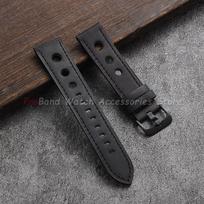 Vintage Leather Watch Strap 18mm 20mm 22mm 24mm Breathable Bracelets Pin Buckle Watchband Soft Business Unisex Watch Accessories 20mm juoda