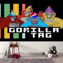1pc Gorilla Tag Tapestry, Living Room, Bedroom, Office, Party Decor, Ideal Festive Gift 100cmx150cm blue