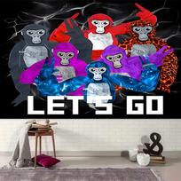 1pc Gorilla Tag Tapestry, Living Room, Bedroom, Office, Party Decor, Ideal Festive Gift 130cmx150cm