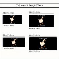 Goose Meme Mouse Pad Large Computer Office Game Table Mat XXL Rubber Anti-slip Stitched Edge PC Keyboard Mats Washable Desk Pads 700x300x2mm