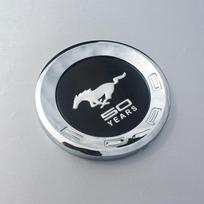 Mustang Trunk Rear Lid Emblem Badge Gas Cap Anniversary Logo 59  Chrome Logo Mustang 50 Years