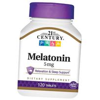 Melatoninas, Melatonin 5, 21st Century 120 tab (72440003) 120tab