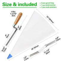 Grout Bag for Tiles, Brick Jointing Tool, Portable Cement Sealant Bag, Mortar Grouting , balta