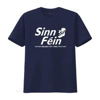Streetwear Patriotinis Airijos Sinn Fein Sloganas Žemėlapio Spaudinys Laisvalaikio Marškinėliai vintage Skalbti Stilingas mados Patogus Minkštas L black