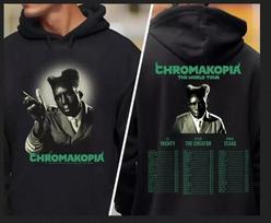 Tyler The Creator Chromakopia World Tour Hoodie 2025 CHROMAKOPIA Tour Merch L black