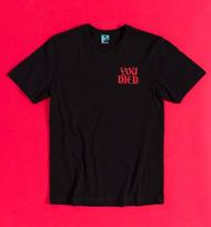 Fear The Old Blood Bloodborne Inspired Black T-Shirt with Back Print 150 red