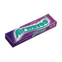 Wrigley Airwaves Becukrinė kramtomoji guma Cool Cassis 10 vnt. pakuotė blue